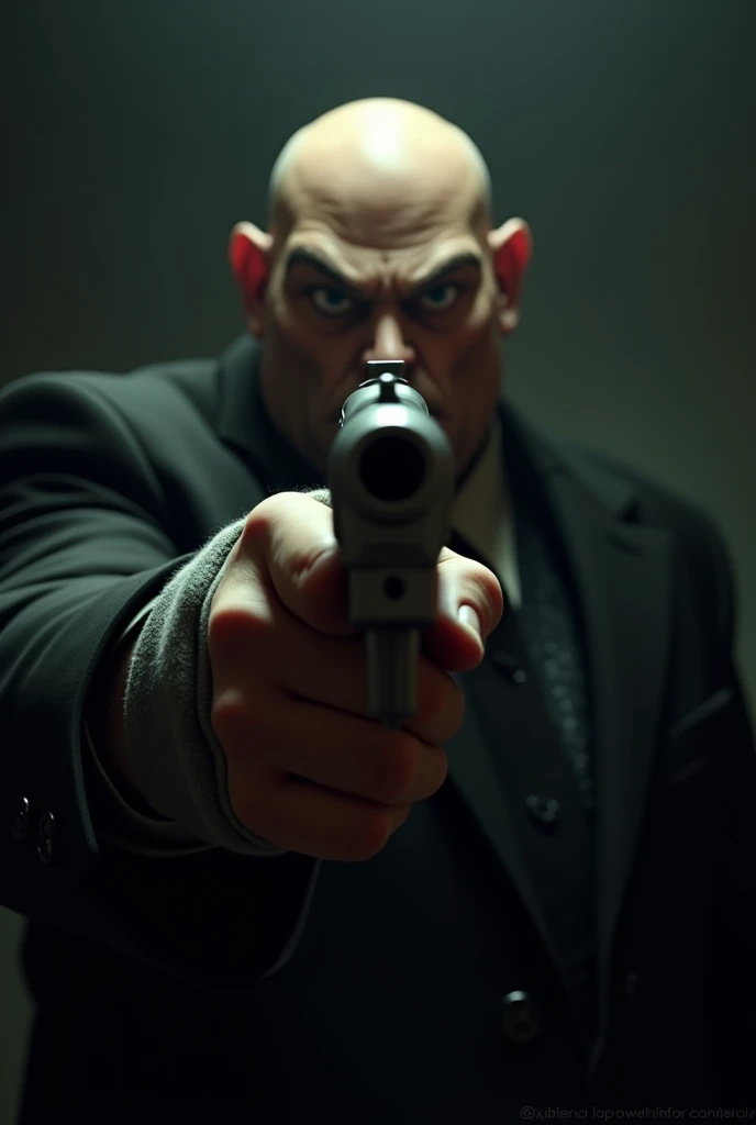 Gru pointed a gun at you