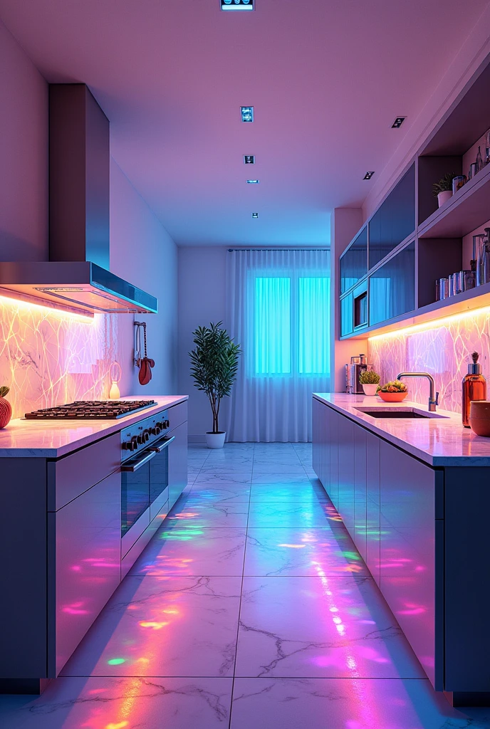 Cocina iridescent vibrant colors