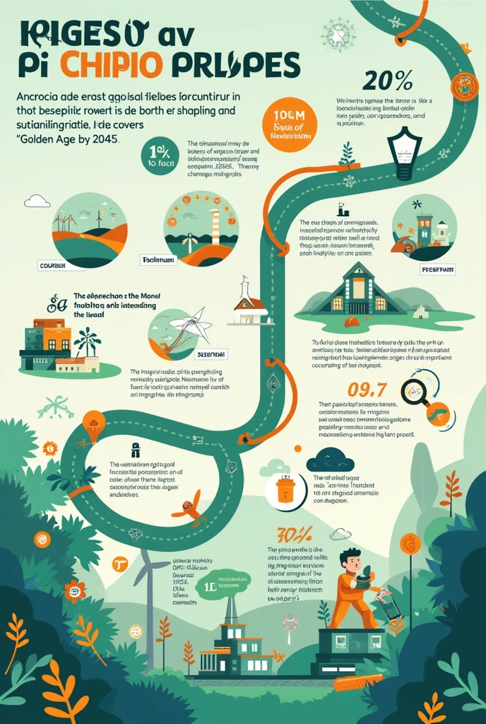 Make a graphic poster with a BRIEF EXPLANATORY TEXT IN INDONESIAN, green,white, blue with hanging links to real life and there are graphics that show the facts. with a theme "The role of chemistry in preparing Indonesia&#39;s golden age 2045" the cool one