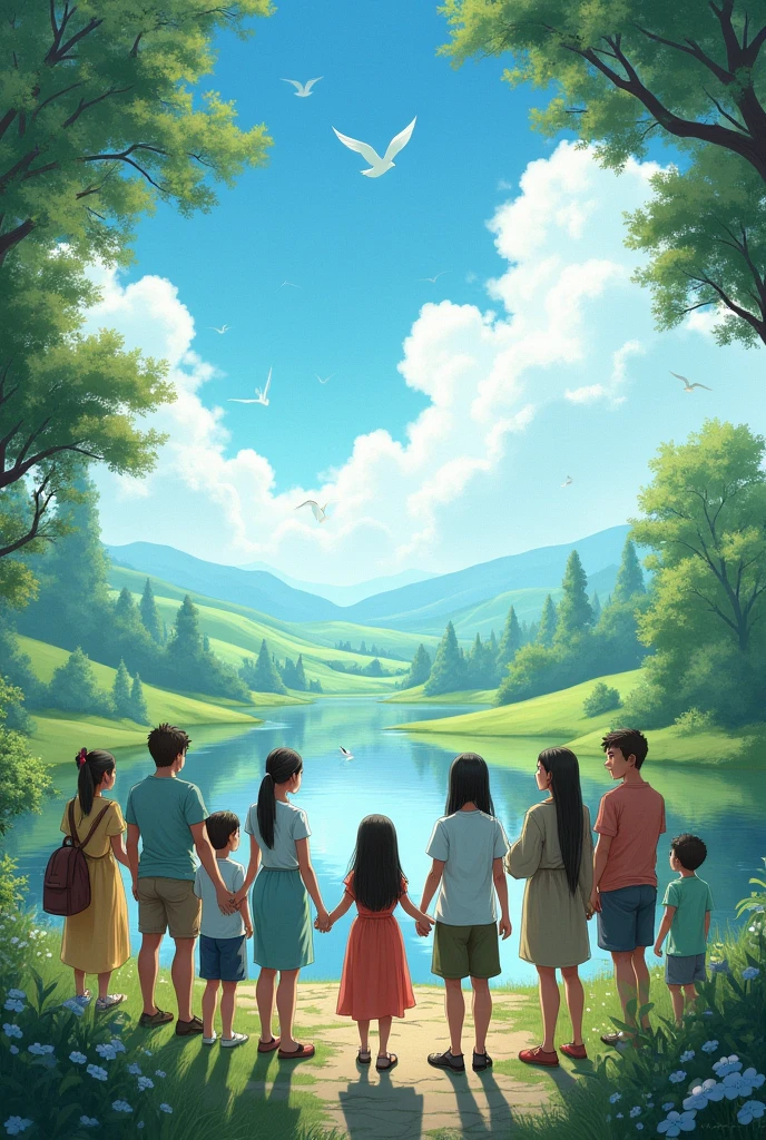 Make a picture about peace and environment