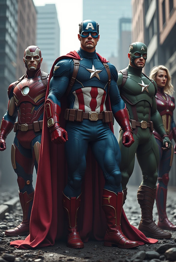 Avengers with wearing half pant