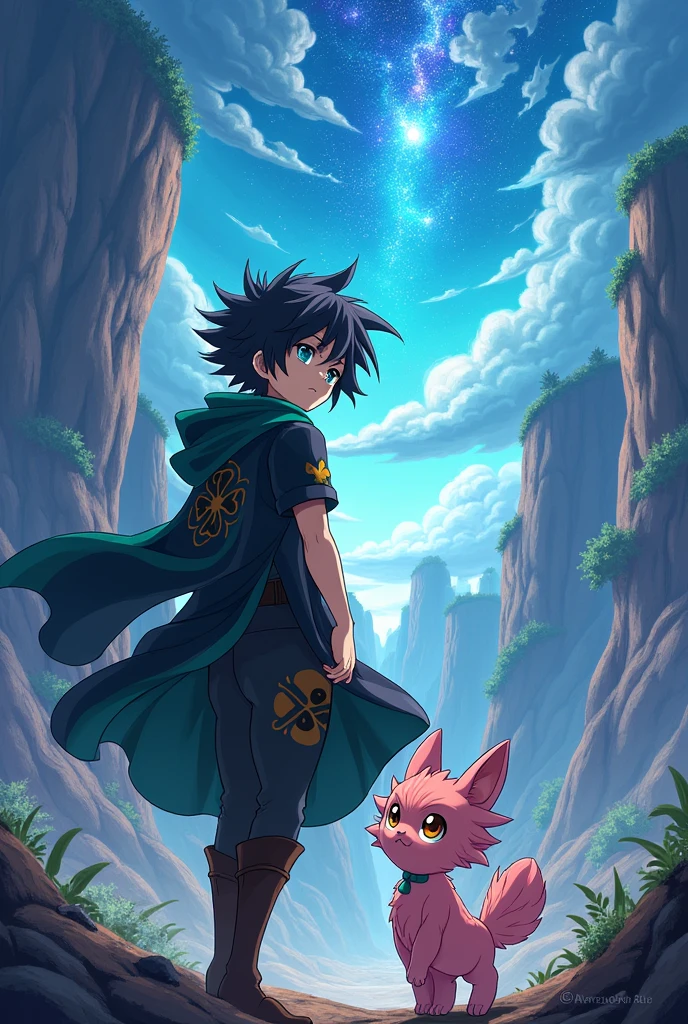 Black clover yuno ojos turquesa y charmy ojos ambar 