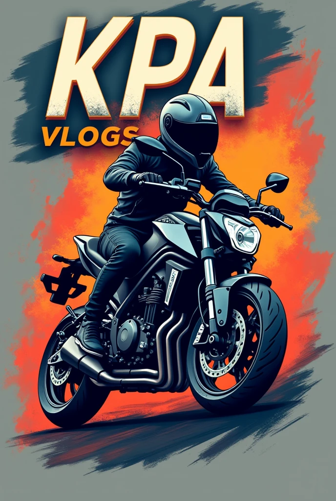 It is youtube channel Name with kPA Vlogs so i need logo background with motor bike