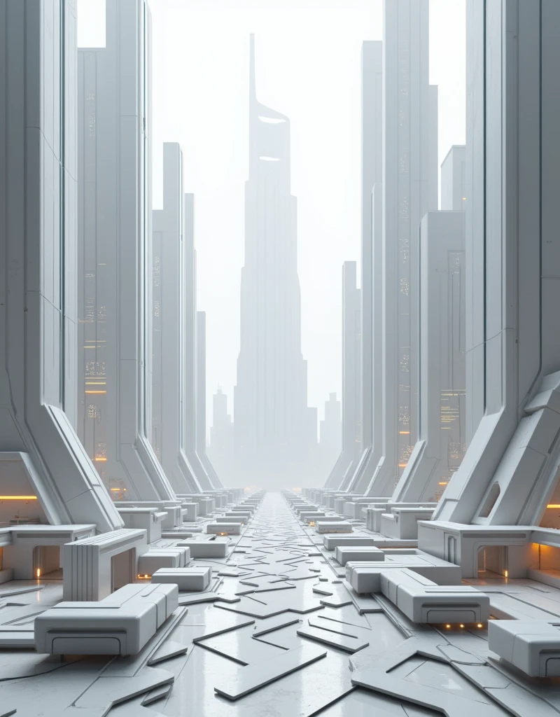 Geometricizing an image, (((delicate:1.3))), high resolution , design,((Monochrome :1.4)) , Cyber City