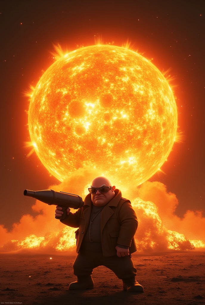 Gru explode the sun with a rpg