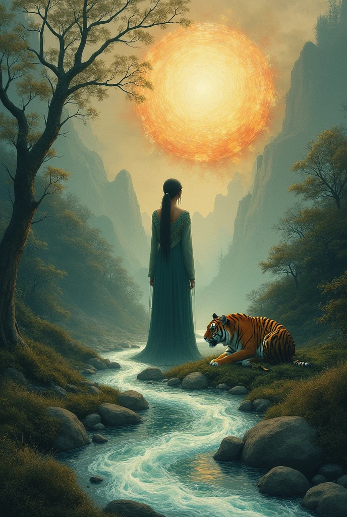 "Time is a river that takes me away, but i am the river; It's a tiger that destroys me, but i am the tiger; It's a fire that consumes me, but i am the fire"
