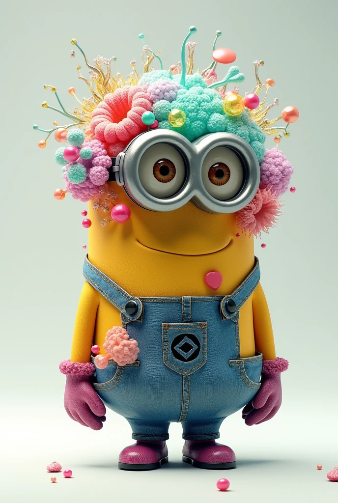 a minion made out of different kinds of cells