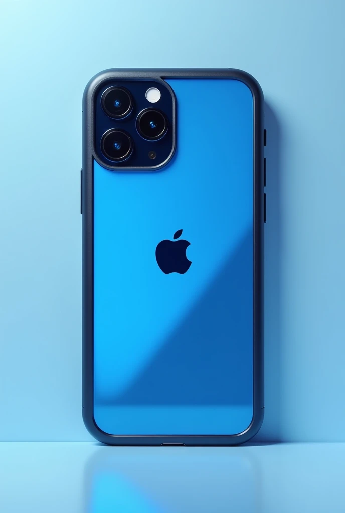 iPhone 13 cell phone in blue with a black case