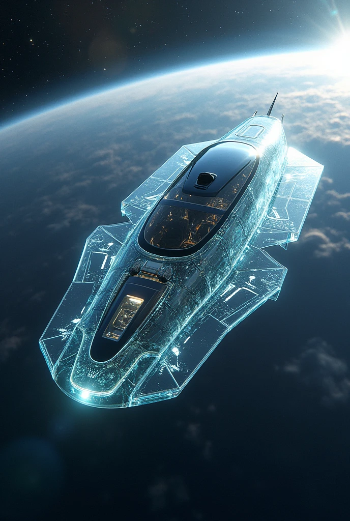 Spaceship、All-round glass、Window glass on the floor、Sense of luxury、noon