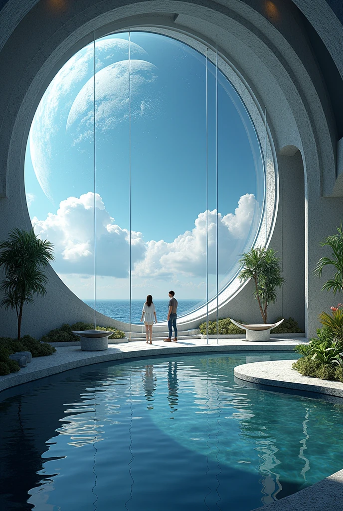 Spaceship、For tourism、All-round glass、Underfloor glass、Sense of luxury、noon