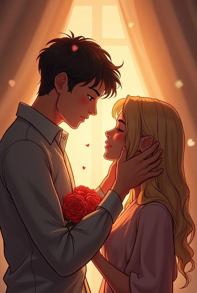 He caressed her cheek and, to a fit of sentimentality, He started to address her informally:
—I know everything. You don't need to lie. But I thank you for the lie.
He realized that such nobility of spirit, He could not find such a capacity for sacrifice and such delicacy in any other woman and he felt a terrible desire to succumb to the avalanche of excitement and ask her to be his wife.. But at the last moment he restrained himself. (There is always time for a marriage proposal) and he only told him this:
—Lift up, Lift, . Estas rosas las traje for you.
Lift up se quedó embobada mirando a Flajsman y dijo:
-For me?
-Yeah, for you. Because I'm happy to be with you. Because I'm happy that you exist. Lift up. I may love you. I may love you mucho. But maybe for that very reason it will be better if I and I stay as we are.. A man and a woman may be closer to each other when they do not live together and when they simply know that they exist and are grateful for existing and knowing about each other.. And this is enough for them to be happy.. I thank you, Lift up, I appreciate that you exist.
Lift up no entendía nada, but a beatific smile spread across his face, a silly smile full of indeterminate happiness and hope"
