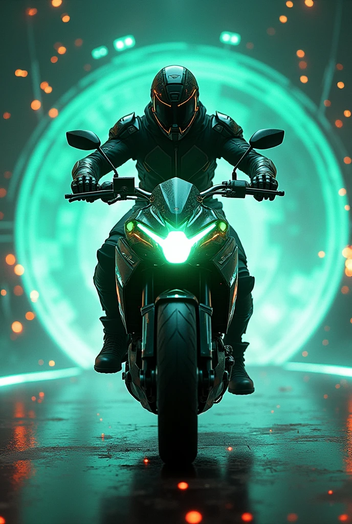 Ingress enlightened motorcycle riding faction banner