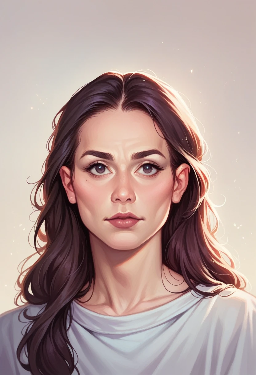 portrait belle brunette, haut du corp, épaules nues, portrait High résolution, realism, real human