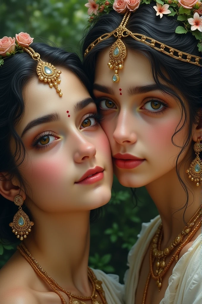 Radha Krishna only face