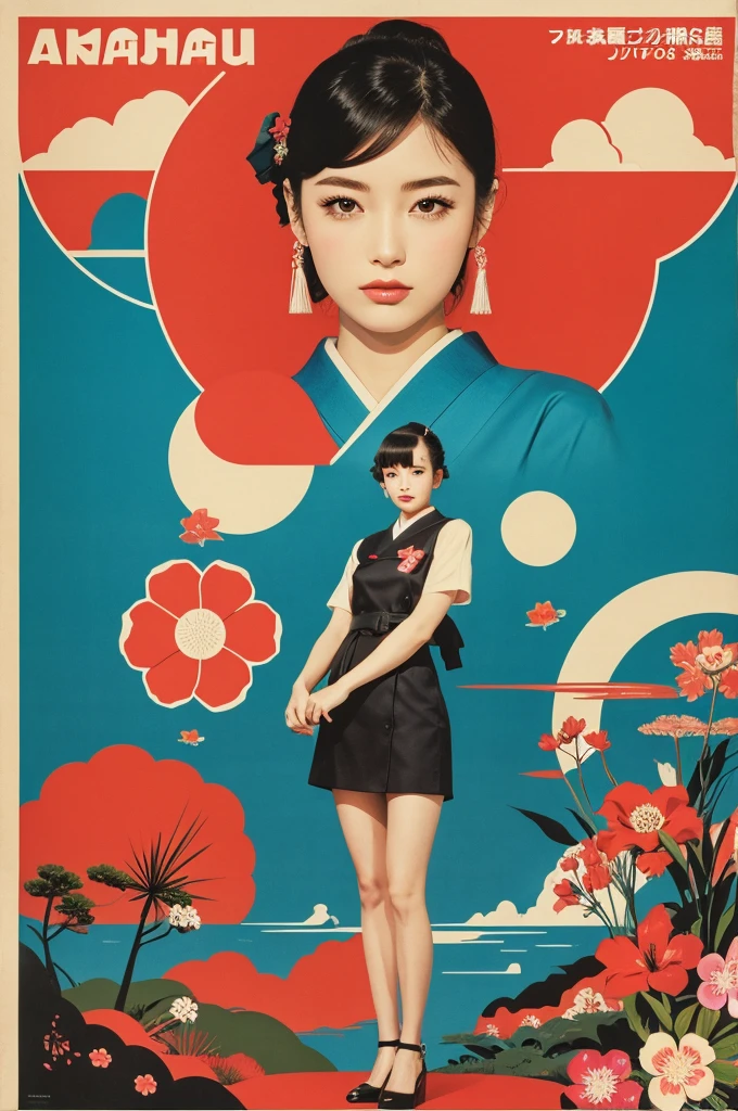 A Japanese-style retro world、Cosmetics poster