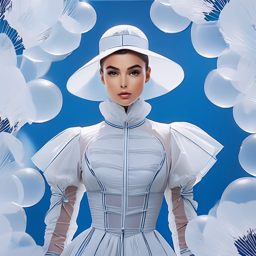 Uma garota fashion com estilo Nick Veasey,High definition,32 mil,fund:Blue Crane