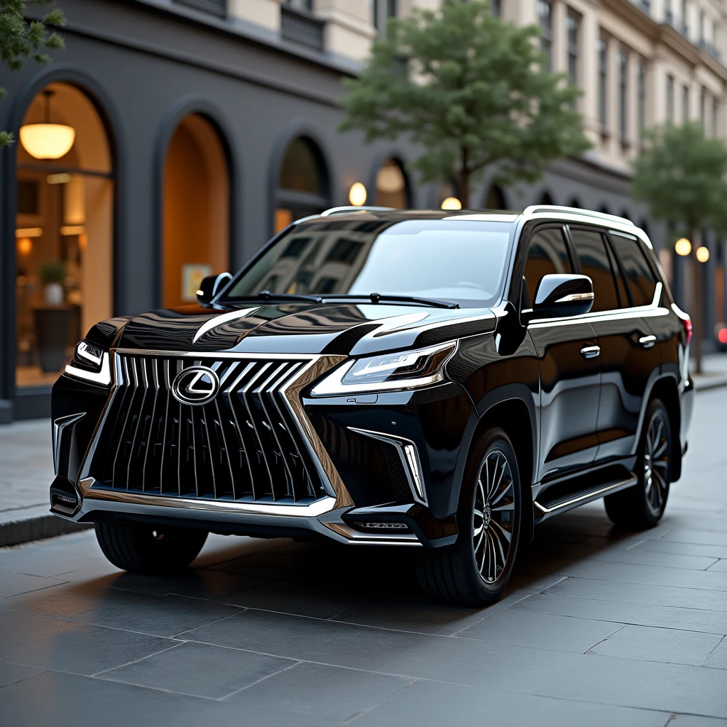 2021 Lexus LX570, black, 4K