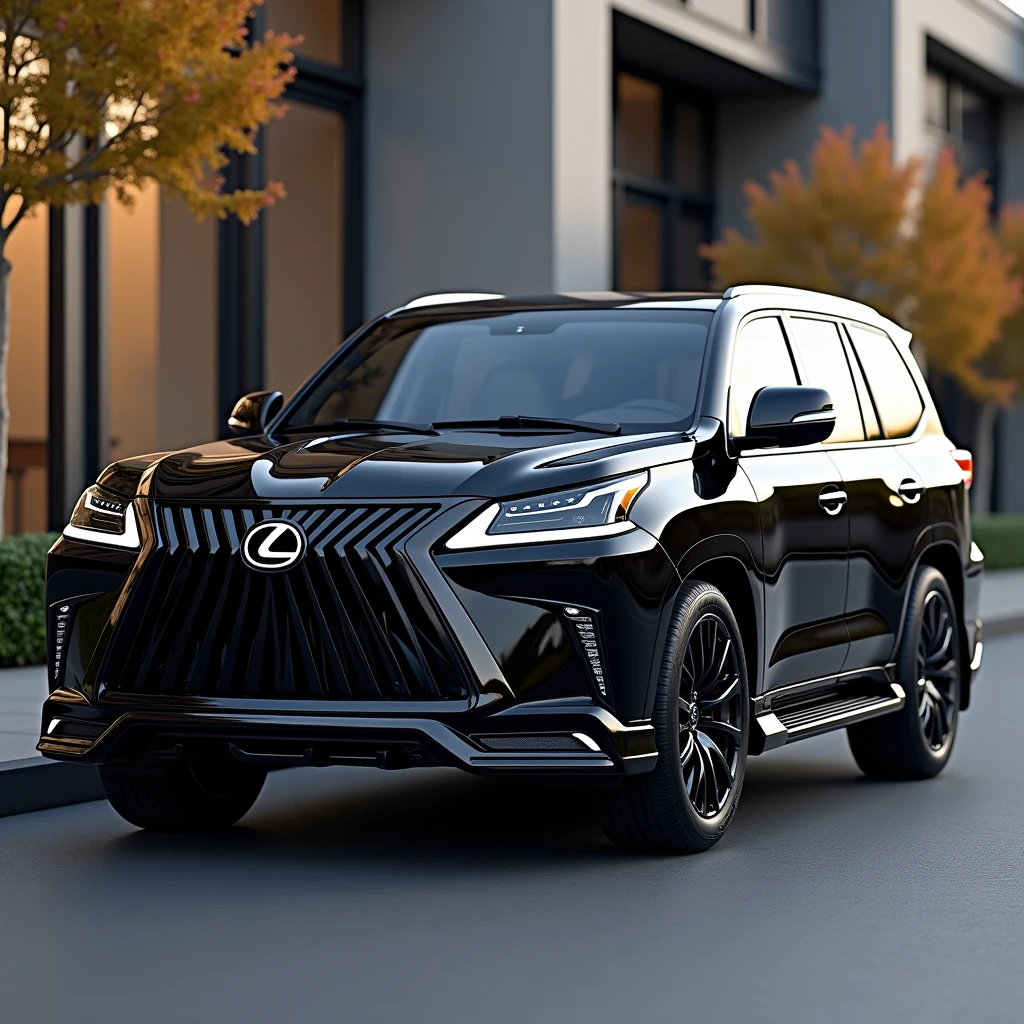 2021 Lexus LX570, black, 4K