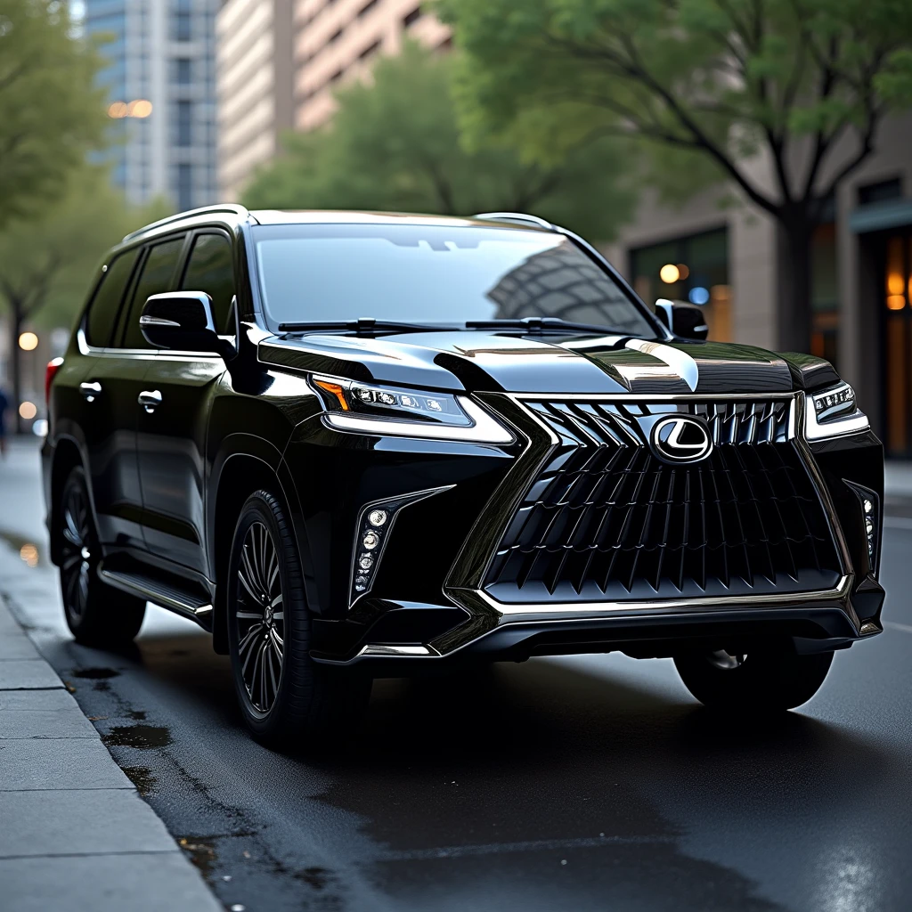 2021 Lexus LX570, black, 4K