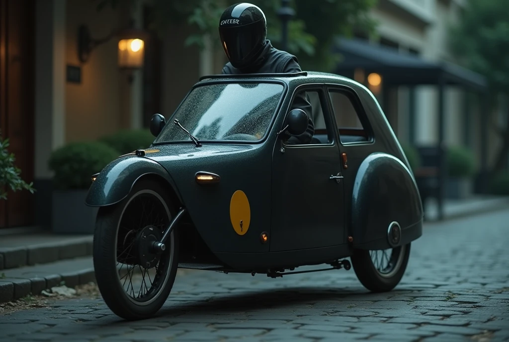 Peugeot&#39;Old-style velomobiles、Shallow depth of field、(masterpiece:1.3) (最high quality:1.2) (high quality:1.1)、Cinematic Light, ((Cinema Lighting),(Natural light),(High level of artistry),(artistic),(Genuineと見分けがつかない品質),RAW Photos,Genuine,Genuine,High resolution,RAW Photos,masterpiece, beautiful,　