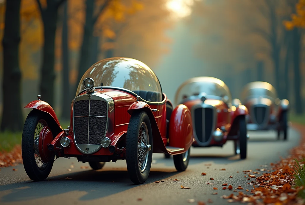 Mercedes&#39;Old-style velomobiles、Shallow depth of field、(masterpiece:1.3) (最high quality:1.2) (high quality:1.1)、Cinematic Light, ((Cinema Lighting),(Natural light),(High level of artistry),(artistic),(Genuineと見分けがつかない品質),RAW Photos,Genuine,Genuine,High resolution,RAW Photos,masterpiece, beautiful,　