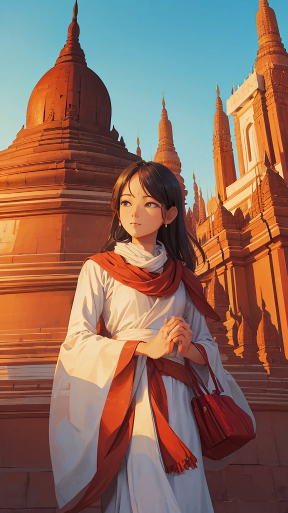 create a series of Bagan pagoda photos to generate nft