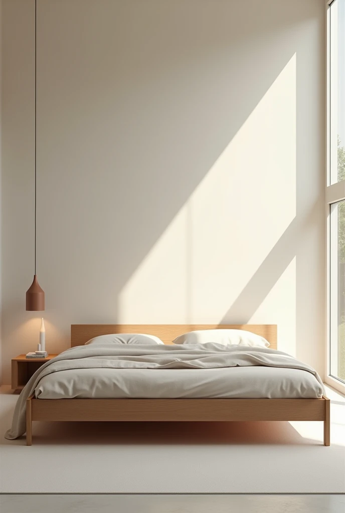 An elegant and simple bed
