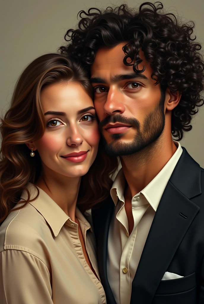 My mother, with her brown hair and brown eyes (italian), and my father, the epitome of everything that I learned later was italian, with curly hair that was so dark it was almost black.