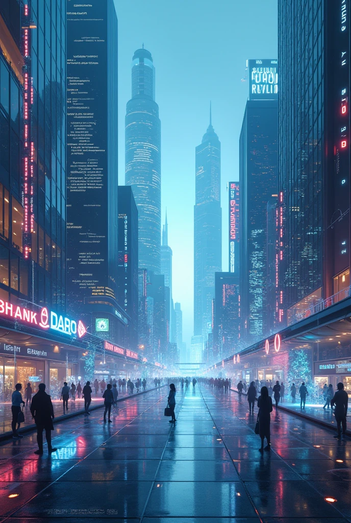 "Create a detailed image depicting the balance between technological advancement and individual rights. Illustrate a futuristic cityscape where advanced technology, such as smart devices and high-tech infrastructure, coexists with visible symbols of individual rights and privacy. Show a scene with people interacting with technology, such as using personal devices and smart systems, while also highlighting elements that represent privacy and personal freedom, like secure data vaults, privacy shields, or transparent regulations. Include visual contrasts, such as sleek, modern tech integrated harmoniously with symbolic representations of rights, such as legal documents or secure communication lines. Use a professional and balanced style to emphasize the harmony between progress and the protection of individual freedoms."