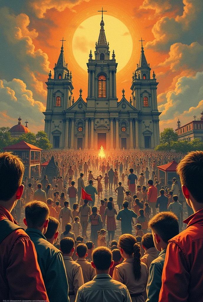 Create a poster depicting the social changes in the 19th century Philippines during Jose Rizal's time. Show the class structures during that time and the role of the Catholic church. The impact of education and liberal ideas. And lastly, the key social movements and their impacts.