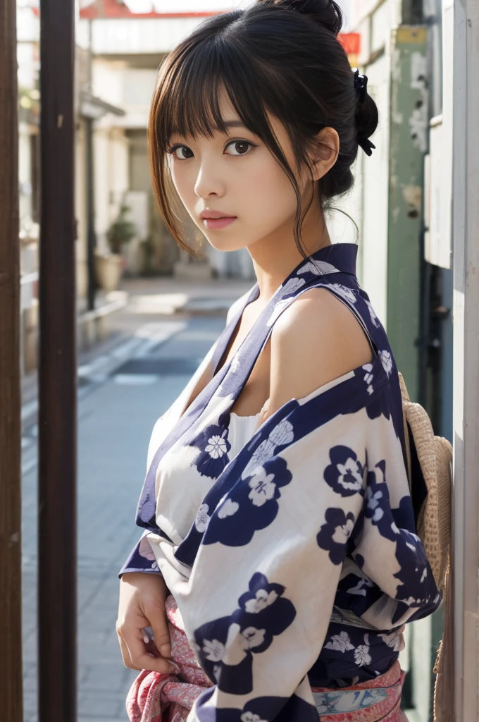 Yukata beauty、Half Up