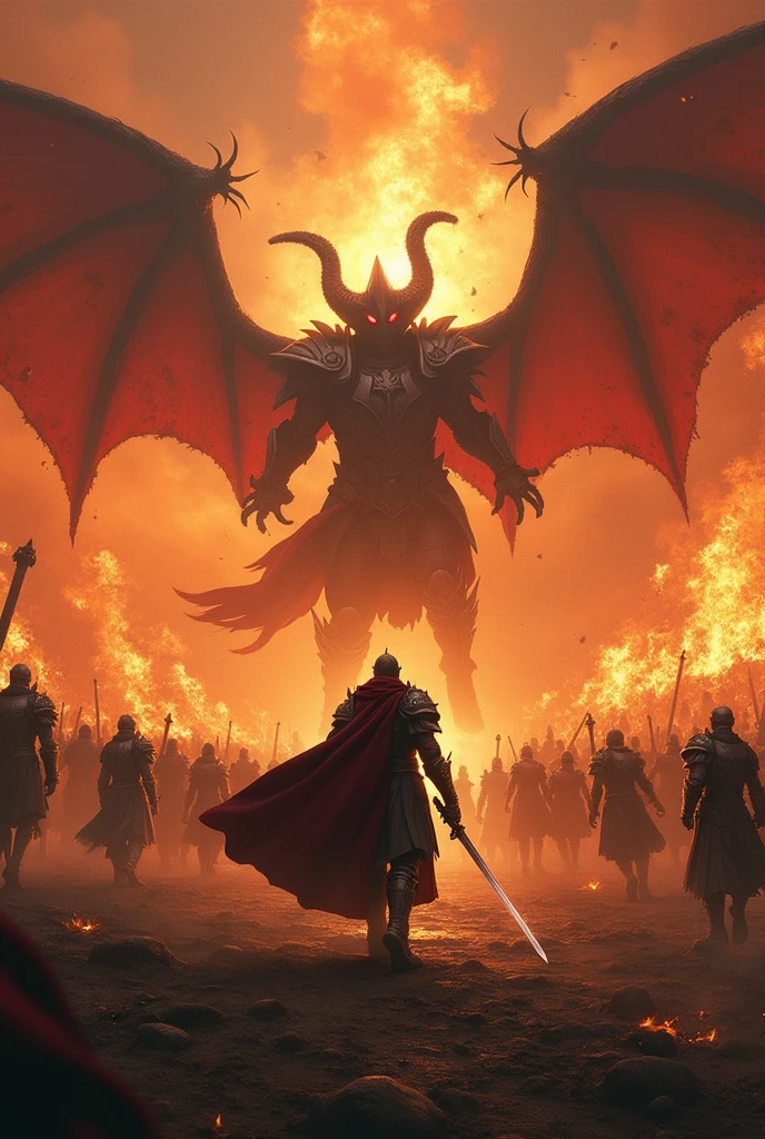King man with team fight fire and vampire with Pokemon fight Pokemon big fire