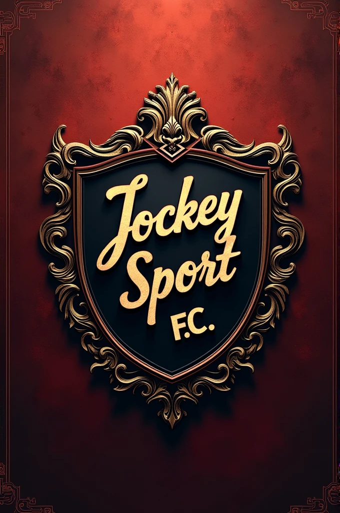 Brasão de time como a escrita de JOcKEY SPORT F.c