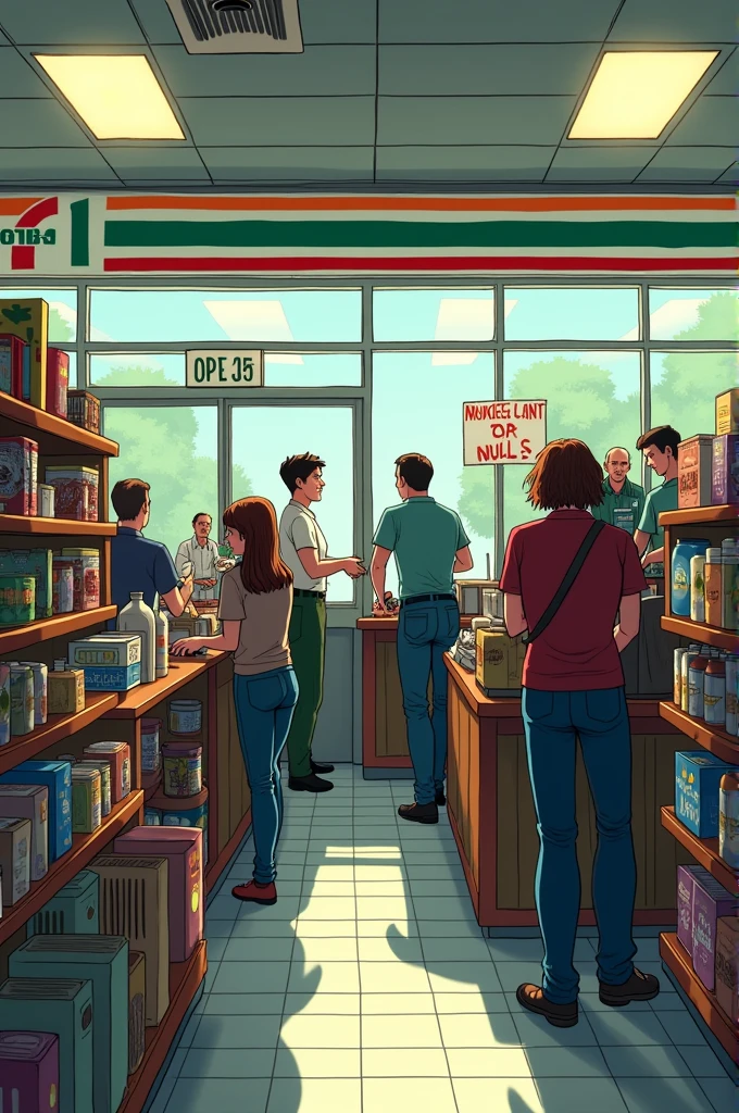 7-11 is short of employees, so wages are high.
