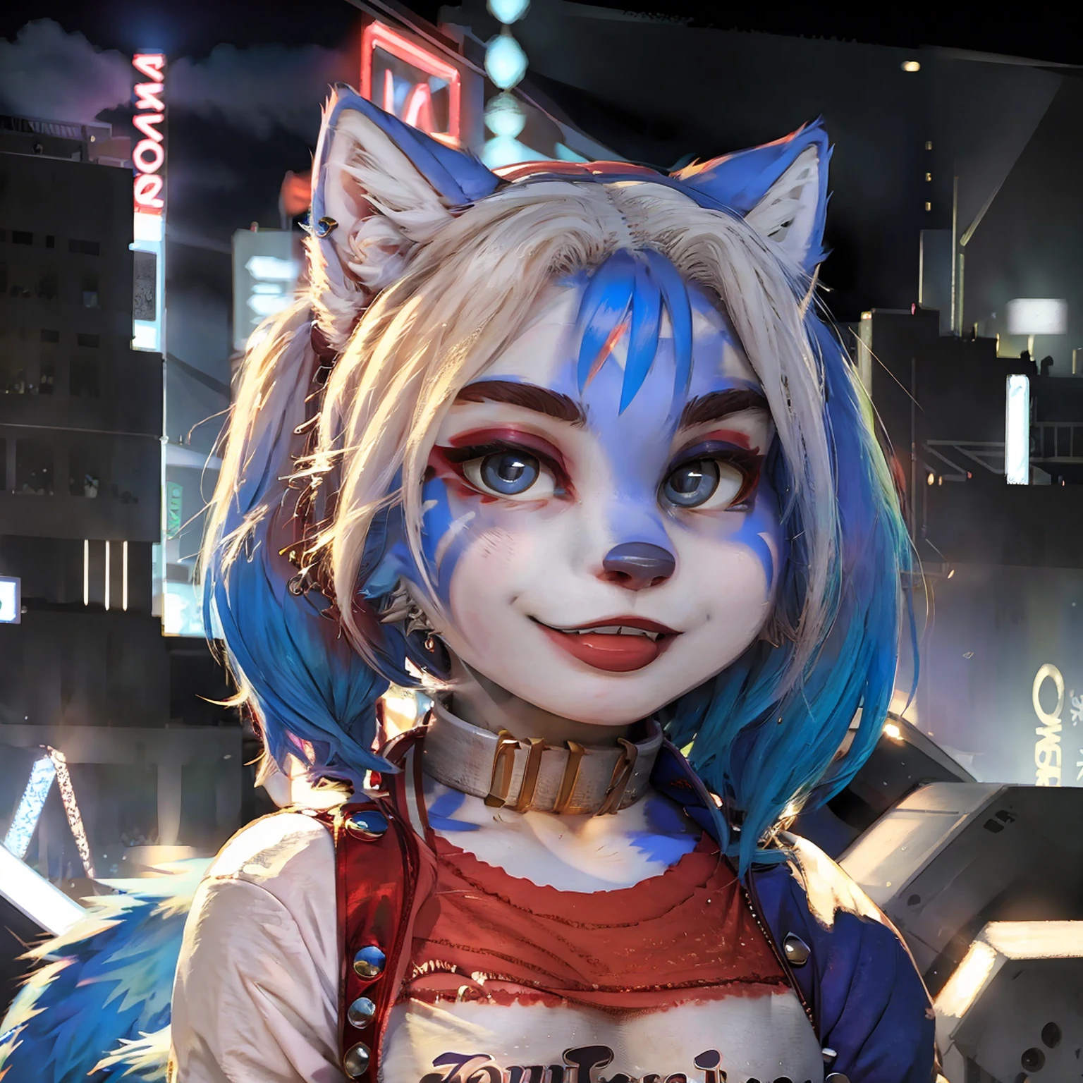 A beautiful and detailed (cute portrait) wa ((krystal)), Star Fox krystal, sslim, lovable, green eyes, medium breasts, (((Long blue hair 1.3))), Decollete, anthro, furry, Uploaded E621, detailed fluffy fur, (wa Fluff-Kevlar, Bayard Wu, Pino Daeni), detailed face, (fluffy), 1 girl, alone, sweet girl, gown