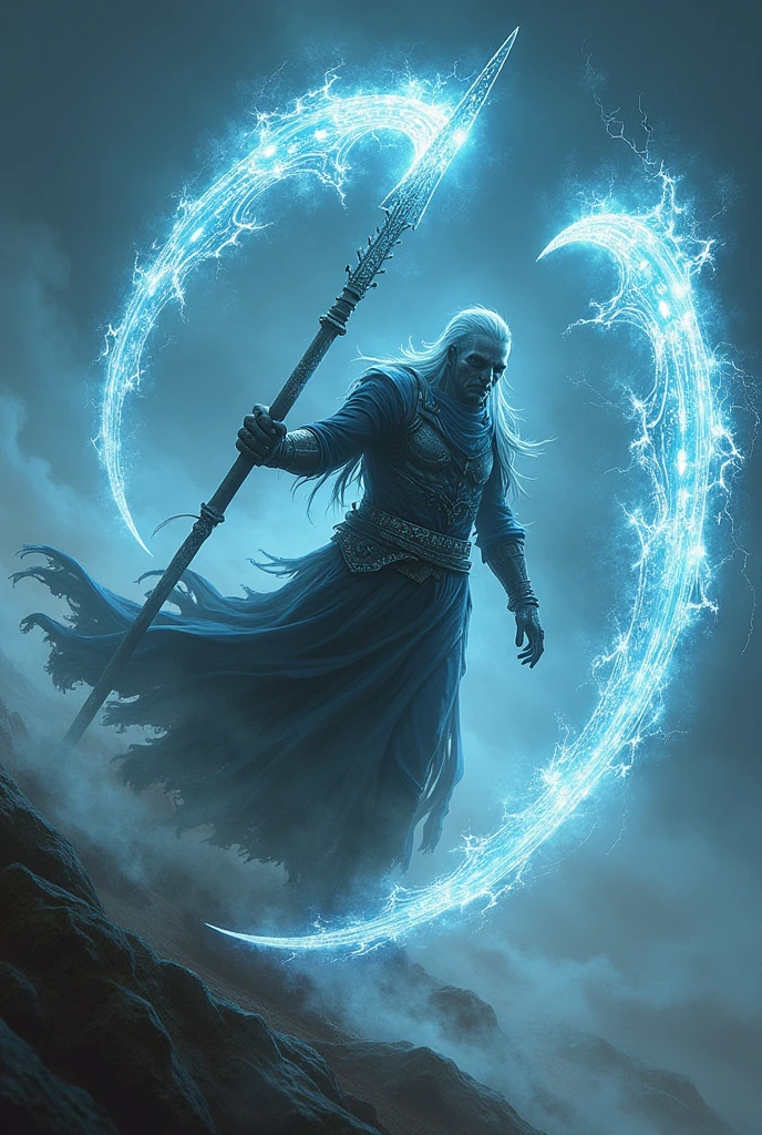 Dual chain scythes made out of wind