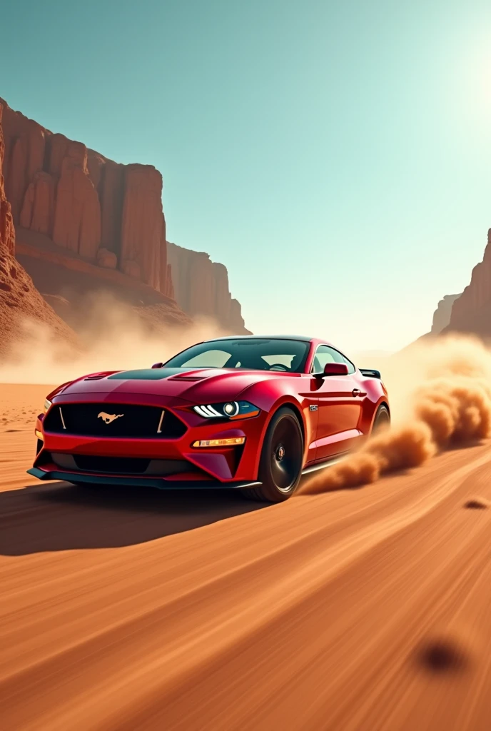 Mustang GT car in Rajasthan