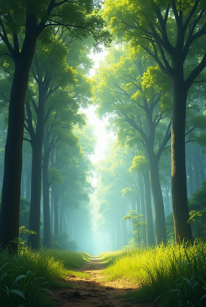 Savannah forest without animals