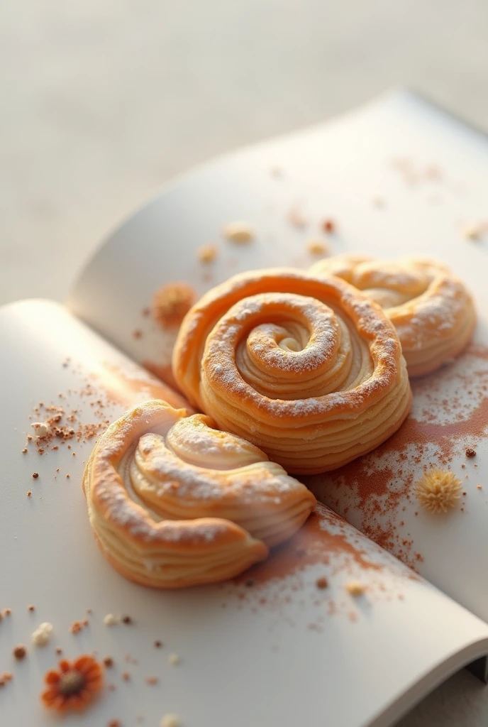 Inside of the Brochure pastry design