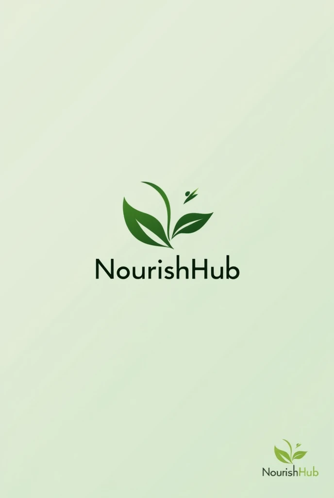 Create me a logo about NOURISHHUB+