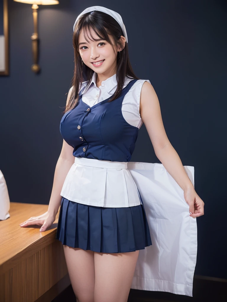 A very cute idol star　Taking a photo book　Showing panties under her skirt for a photoshoot　Smiling Kindly　Japanese maid cafe outfit　Maid clothes　Cosplay　Cleavage　Small Bust　RAW Photos　Genuine　Genuine　Real Stick　High resolution　RAW Photos