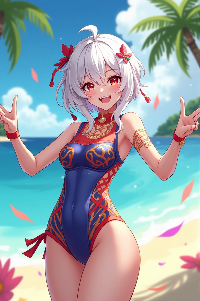 Hutao genshin swimming suit