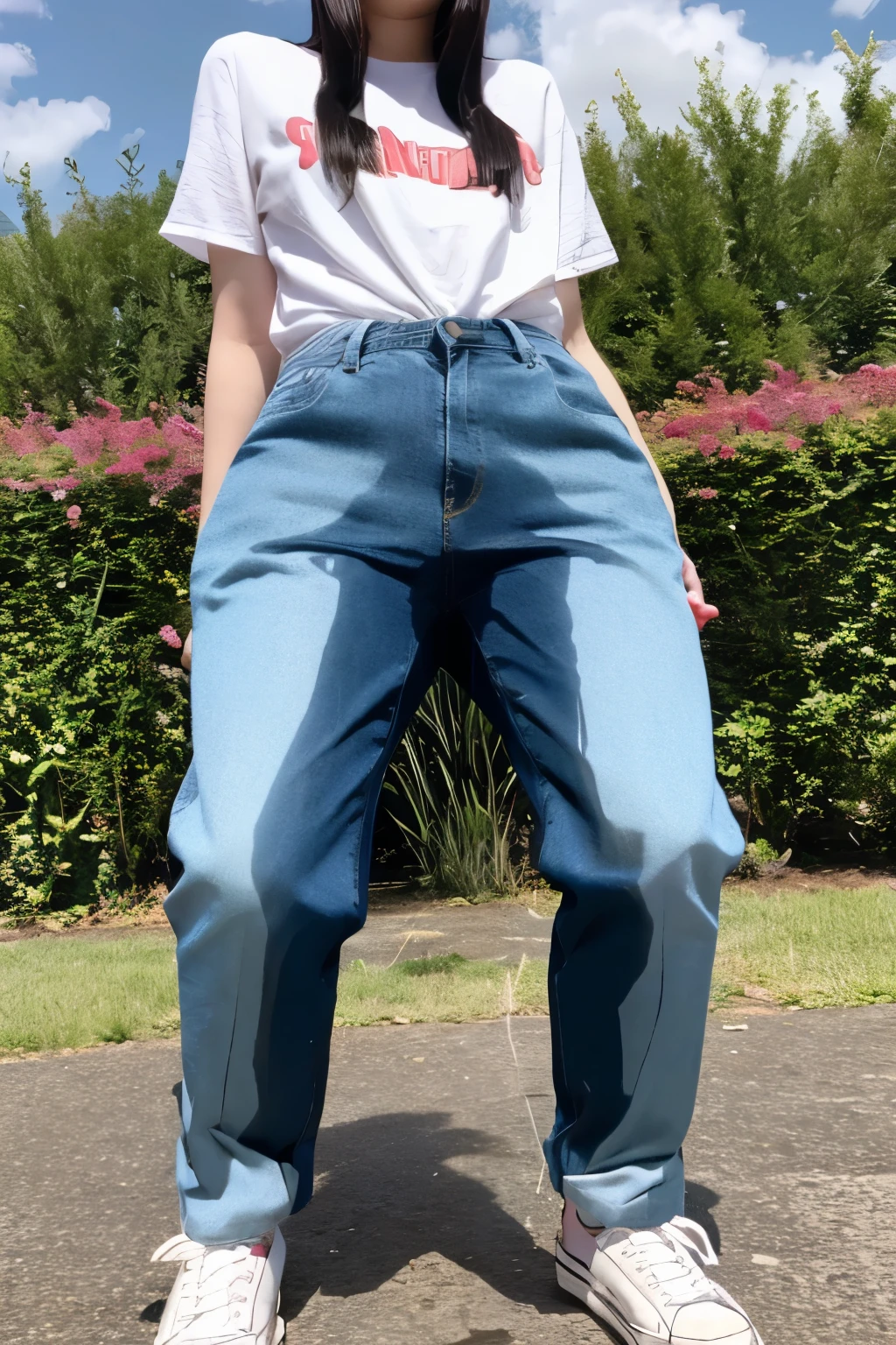 Genshin Impact girl peed her pants