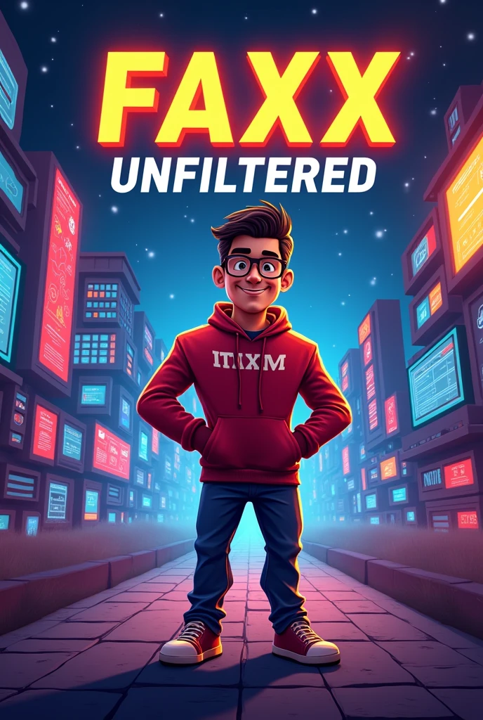  Top 500 hindi youtube channel banner which is based on facts and entertainment named as Faxx Unfiltered