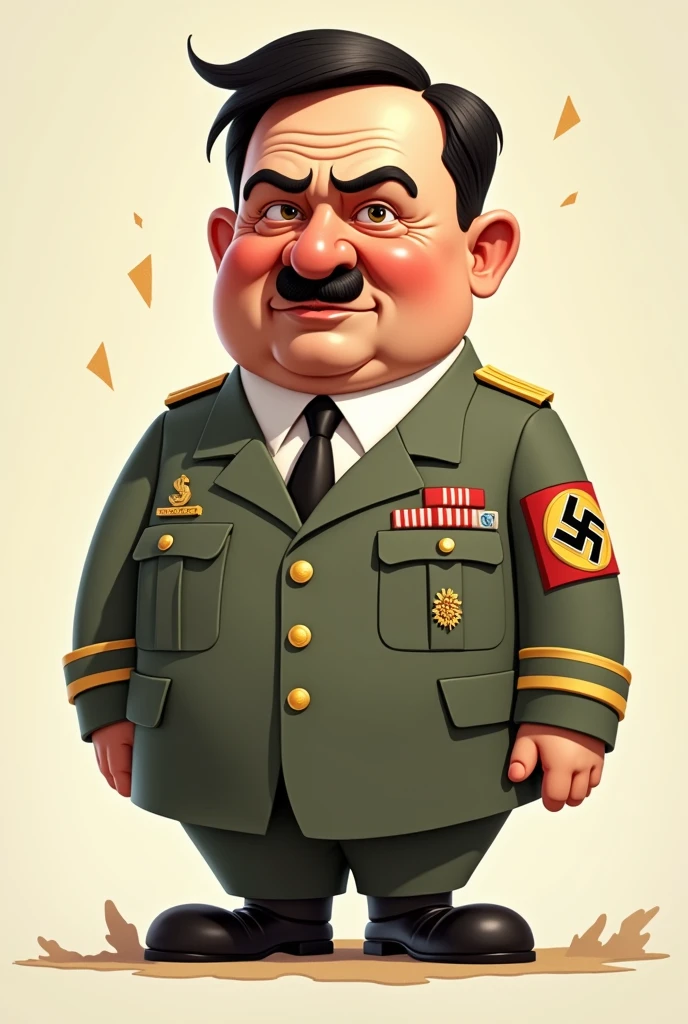 make a cartoon character of adolf hitler