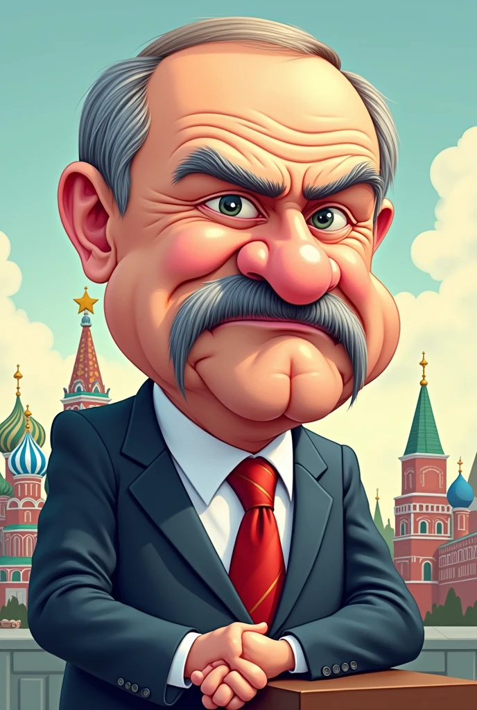 make a cartoon character of putin
