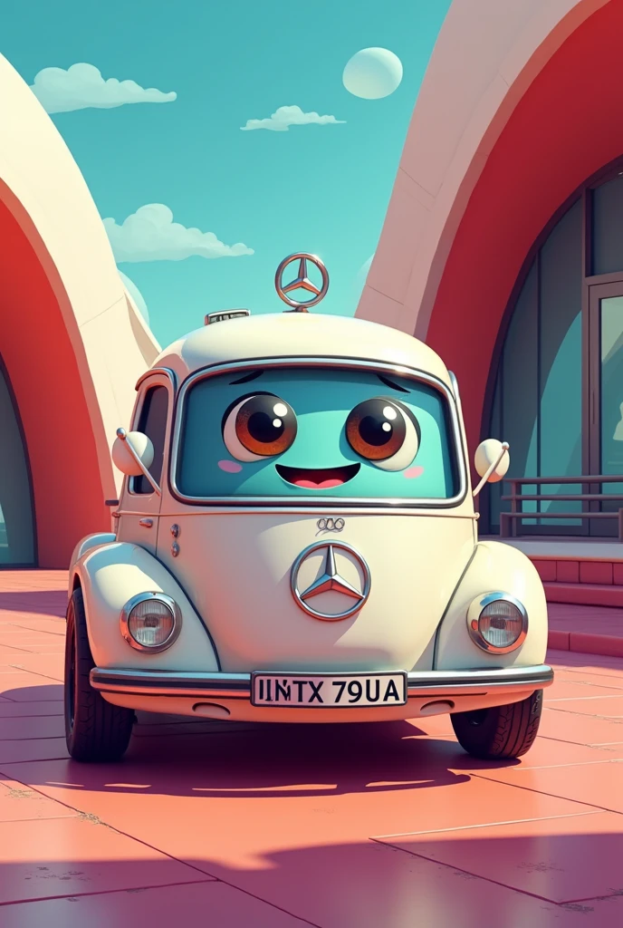 make a cartoon character of MBZ