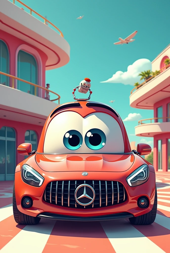 make a cartoon character of MBZ
