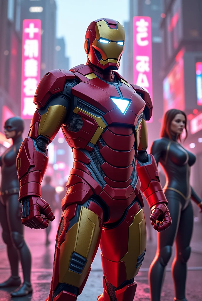 Marvel Avengers in Iron man retro 
suit
