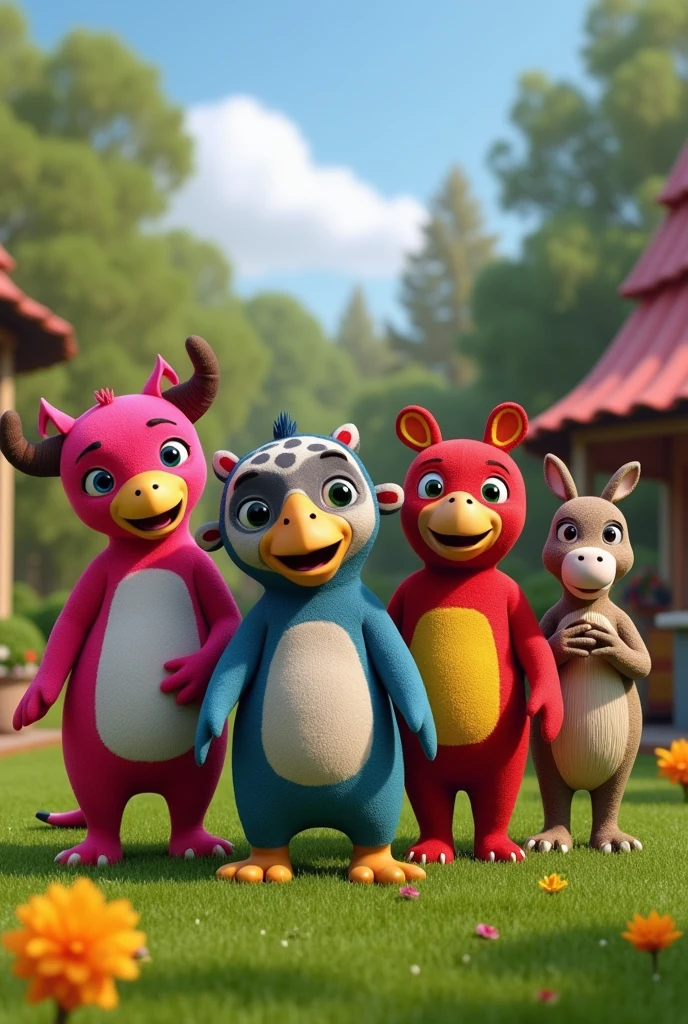 Make a realistic image of the Backyardigans cartoon